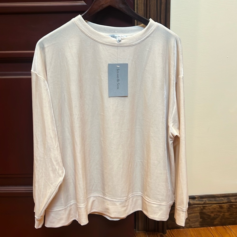 VICI - See and Be Seen oversized medium velvet top
